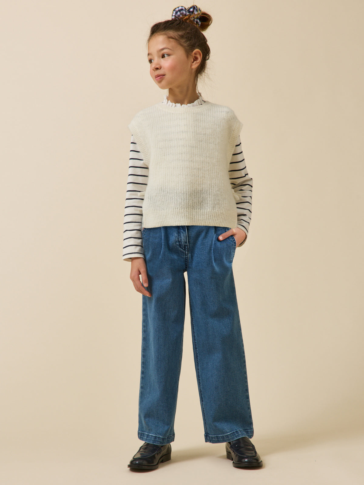 Pantalon large en denim - Collection Junior