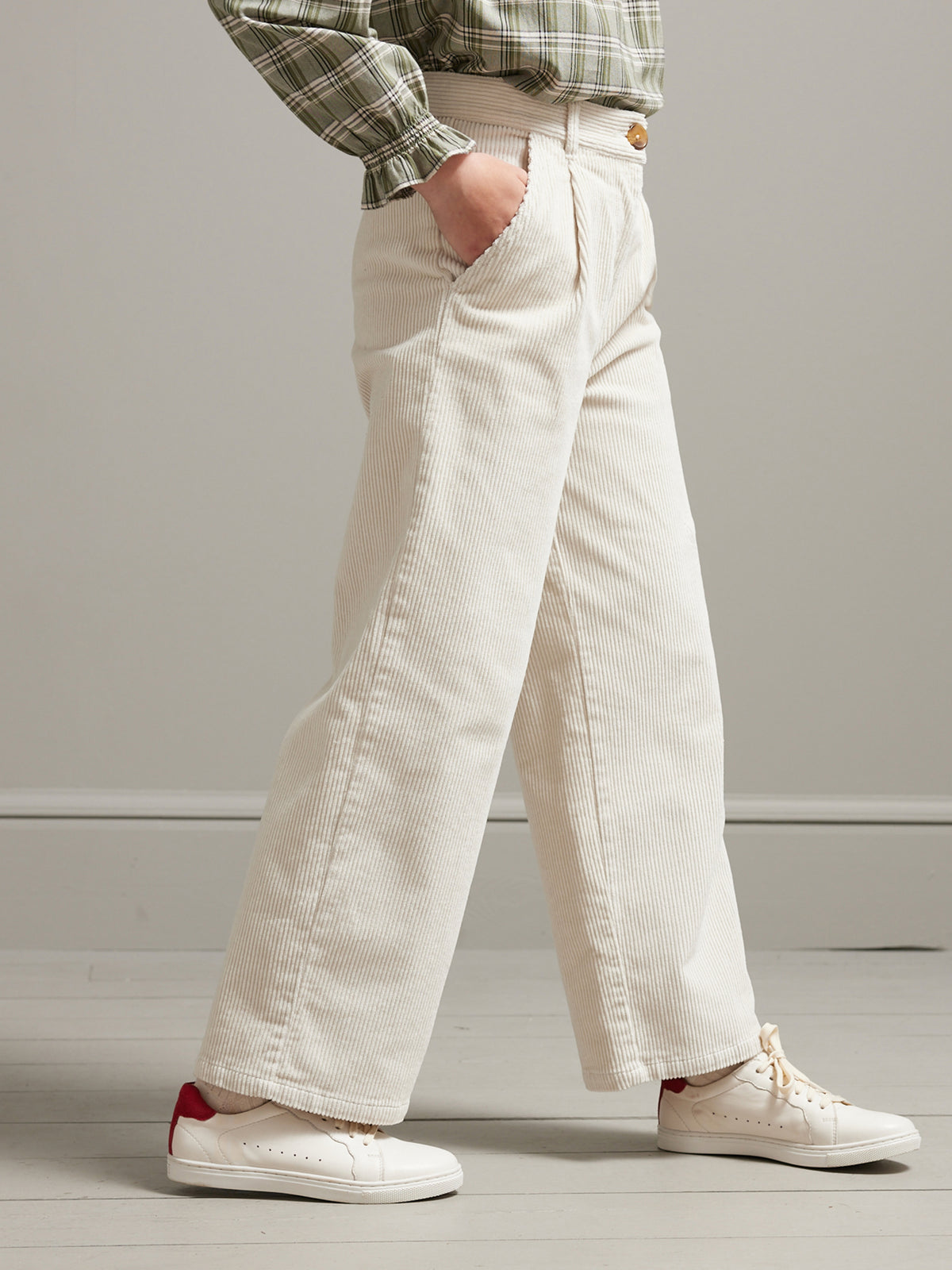 Pantalon large en velours Fille