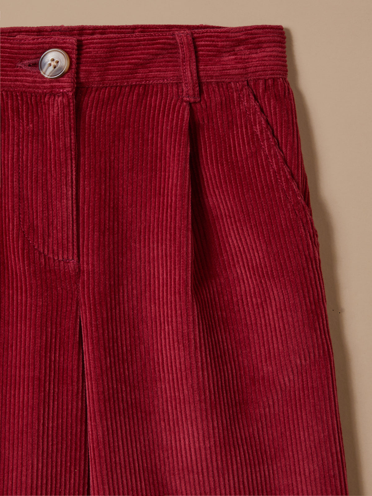 Pantalon large en velours Fille