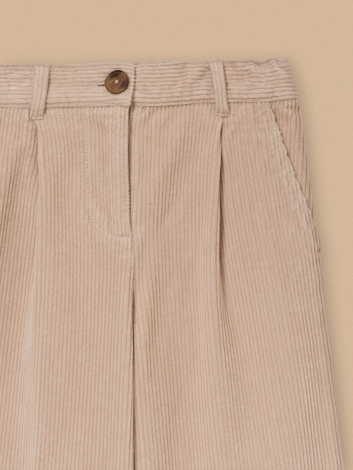 Girl's flared corduroy trousers