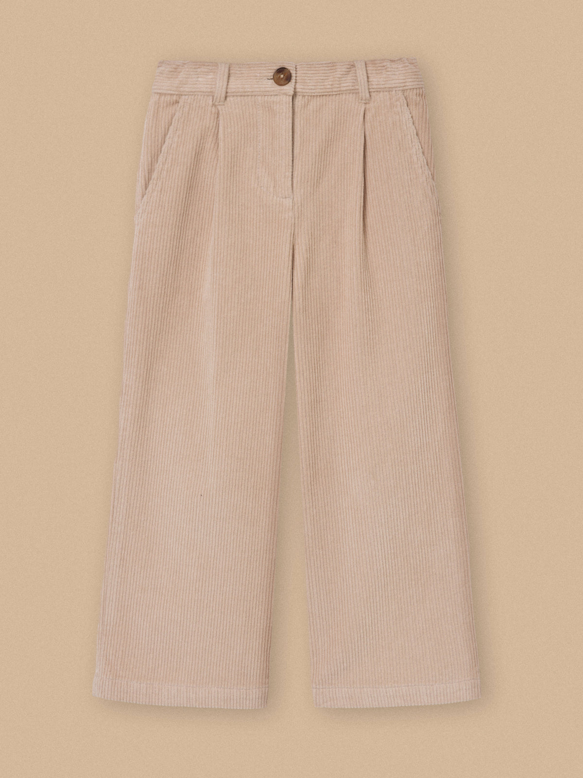 Girl's flared corduroy trousers