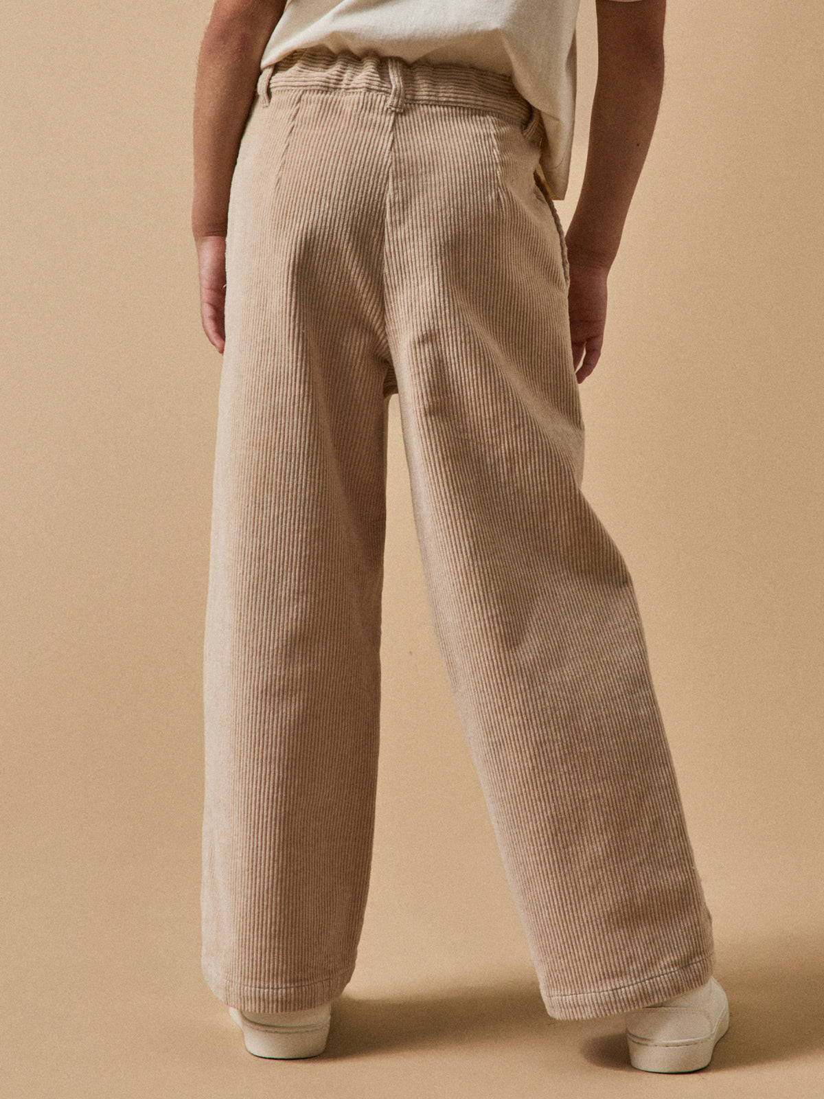 Girl's flared corduroy trousers