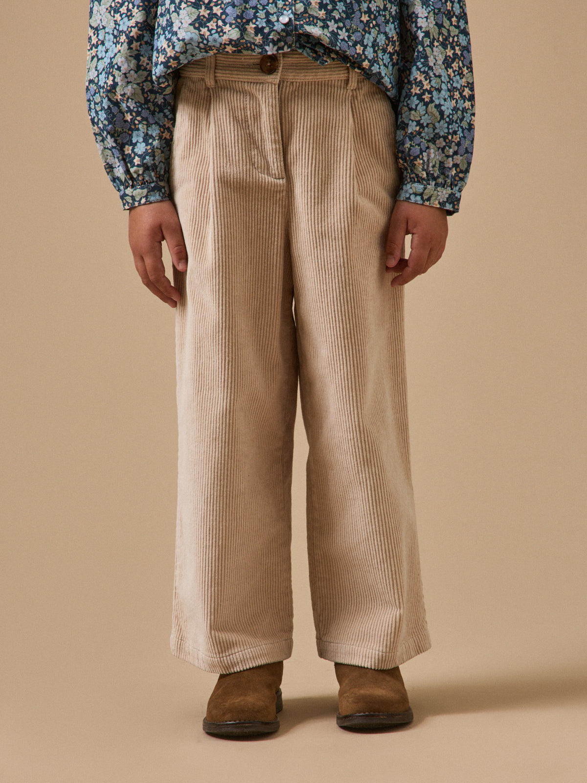 Pantalon large en velours Fille