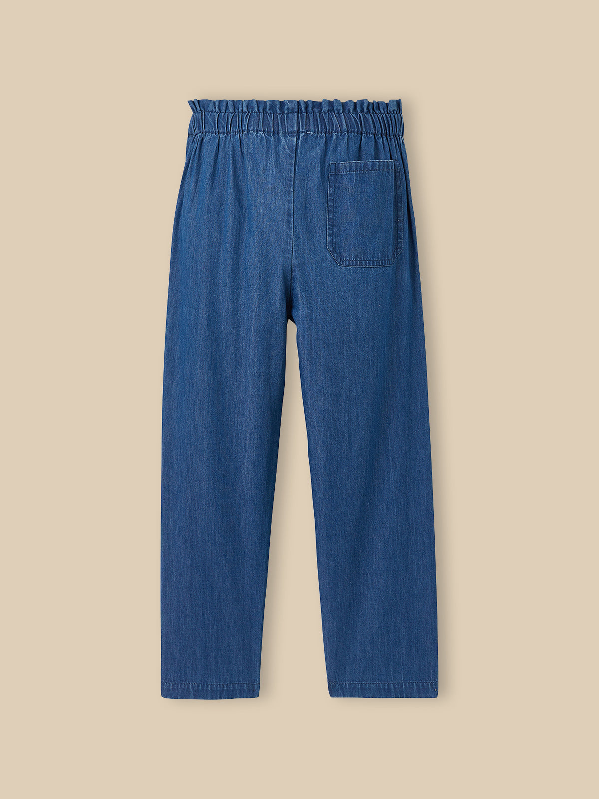 Pantalon large Fille en denim light