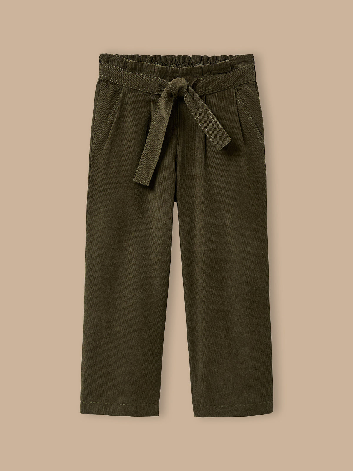 Pantalon large Fille en velours
