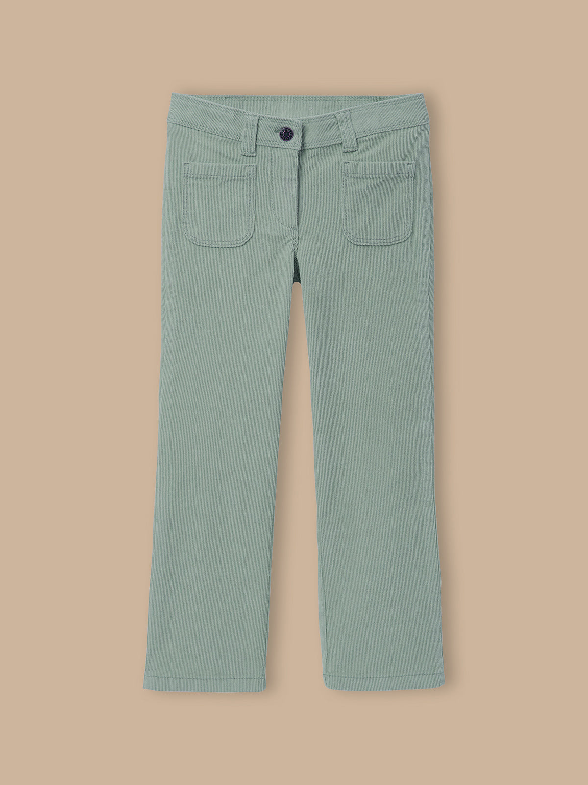 Pantalon flare Fille en velours