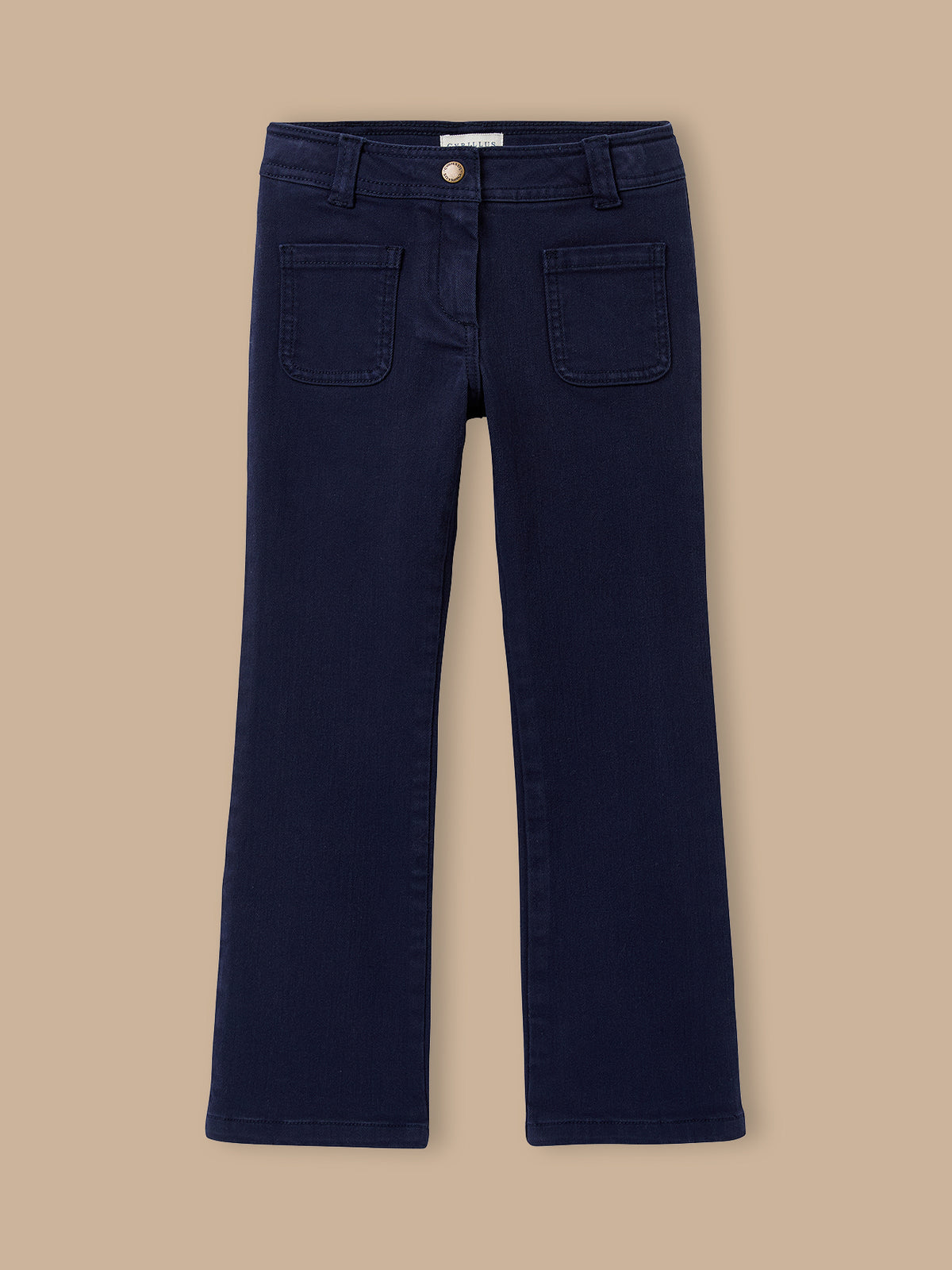 Pantalon flare Fille en twill