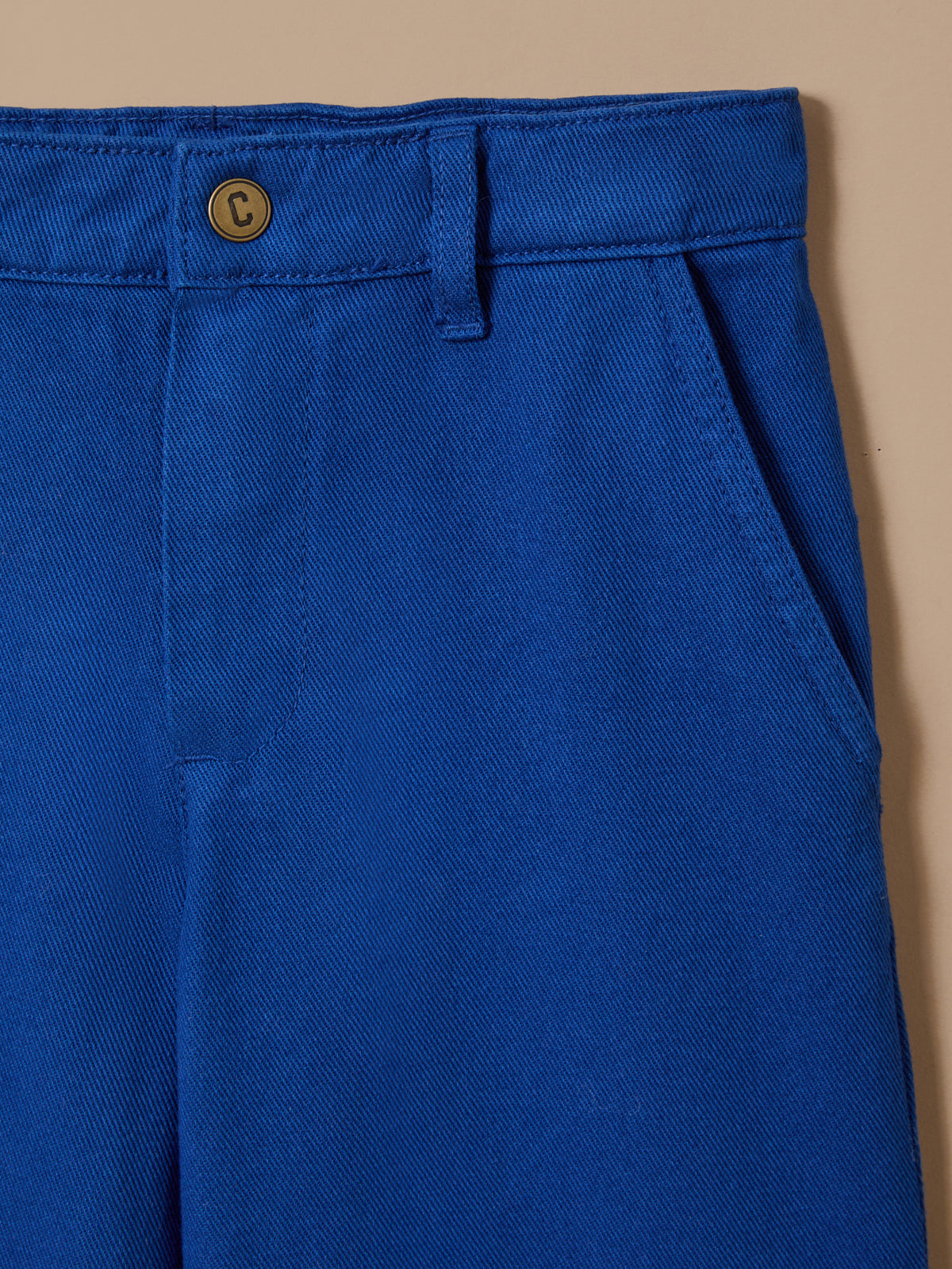 Girl's wide-leg twill trousers - The Junior Collection