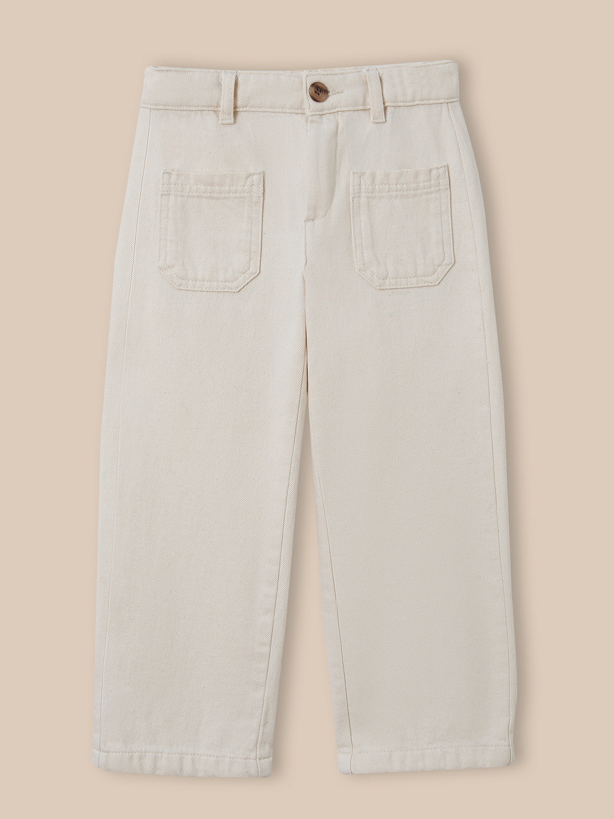 Pantalon droit Fille en denim