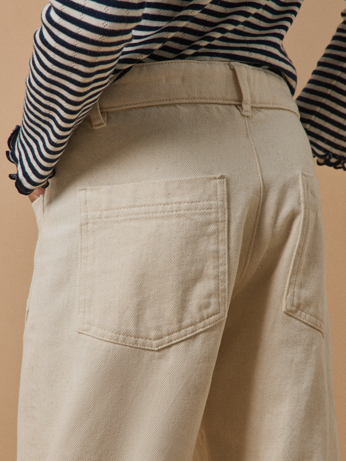 Pantalon droit Fille en denim