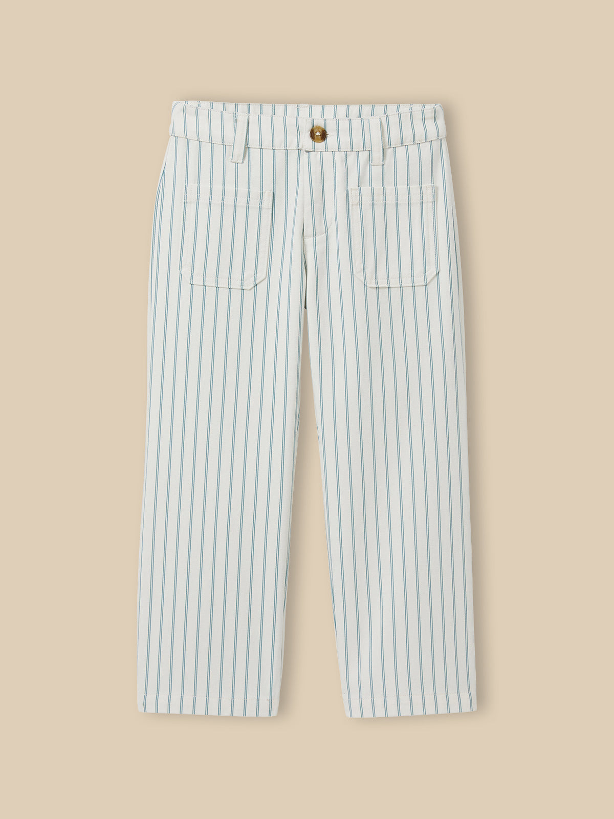 Pantalon en denim rayé Fille