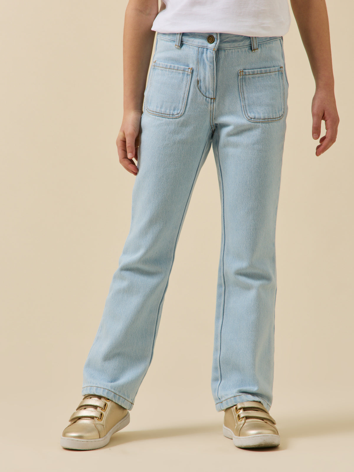 Pantalon flare Fille en denim