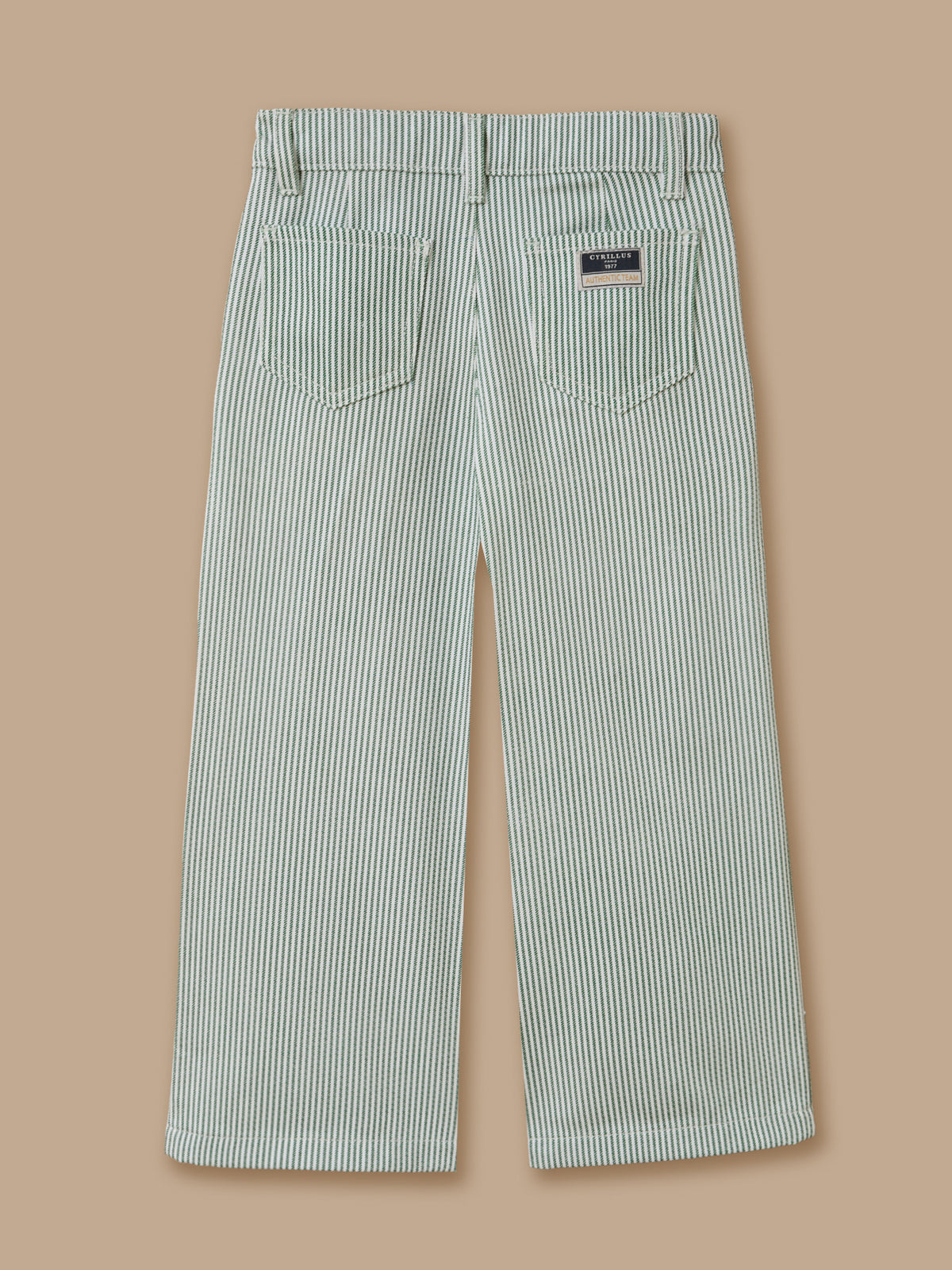 Girl's striped wide-leg trousers