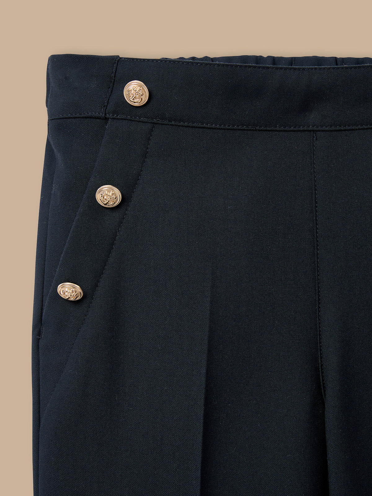 Girl's wide-leg sailor top trousers
