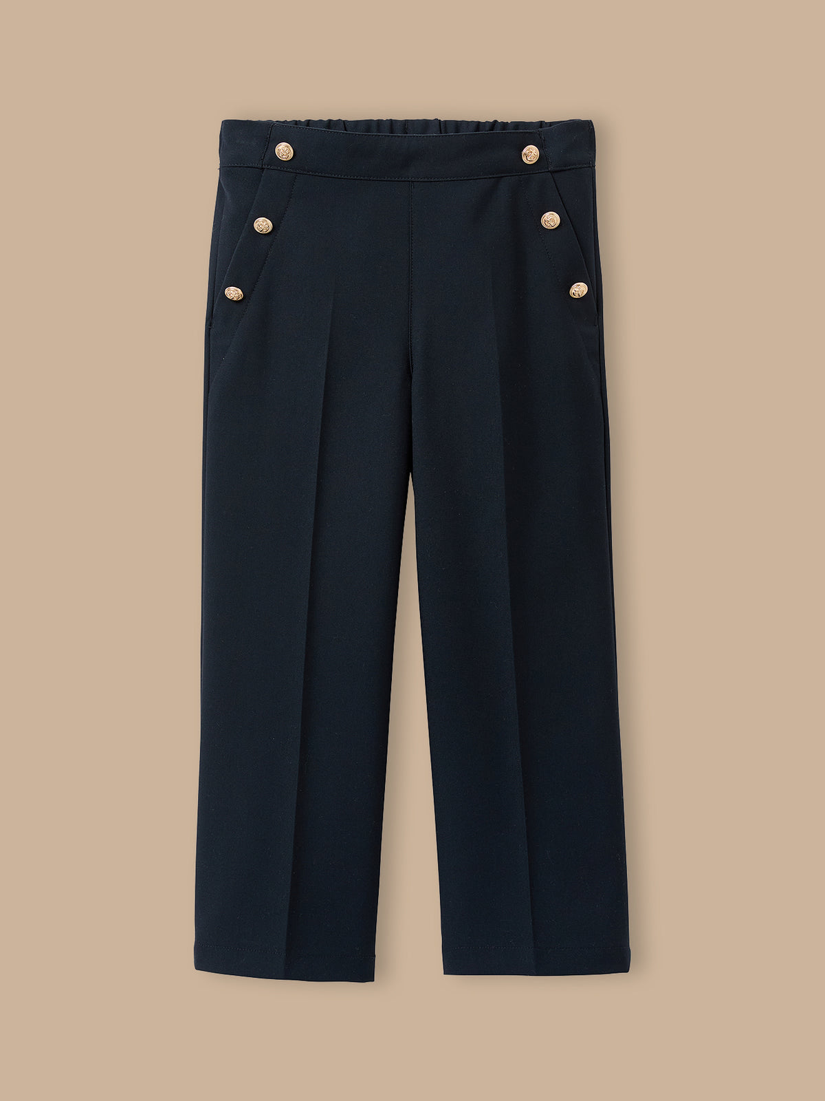 Girl's wide-leg sailor top trousers