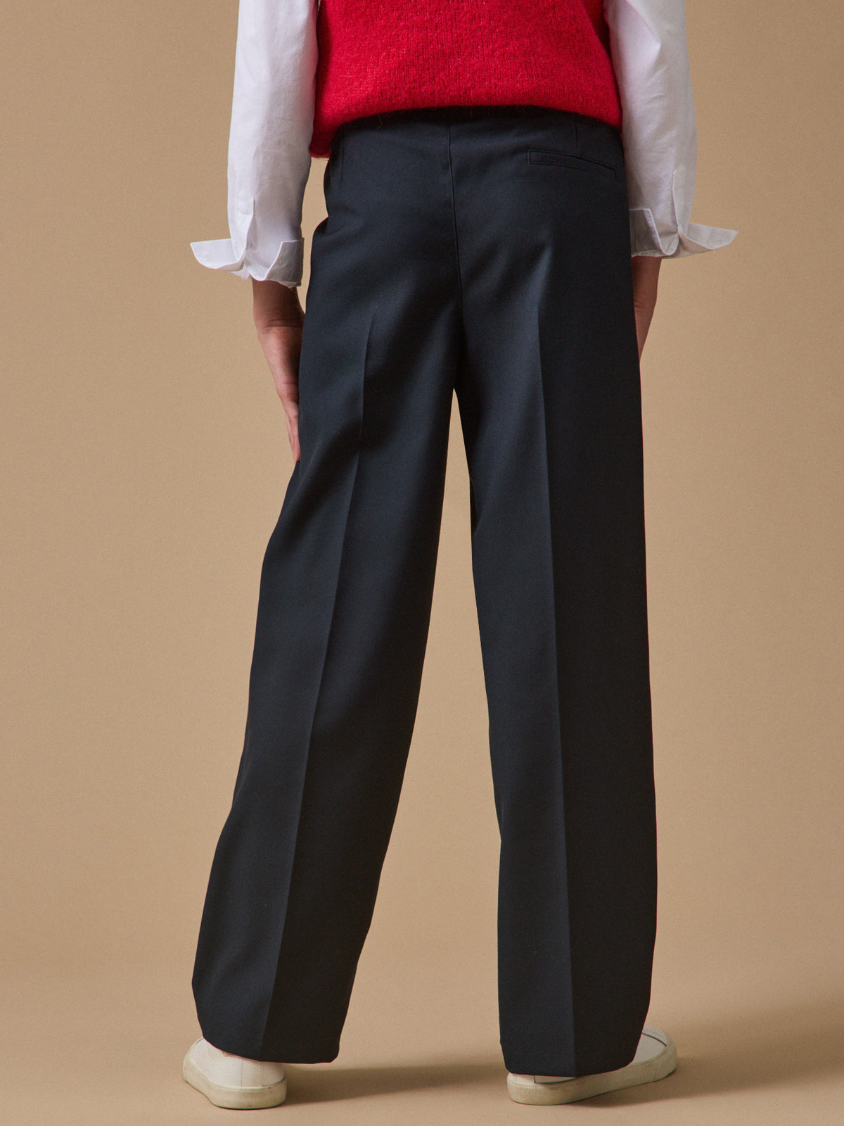 Girl's wide-leg sailor top trousers
