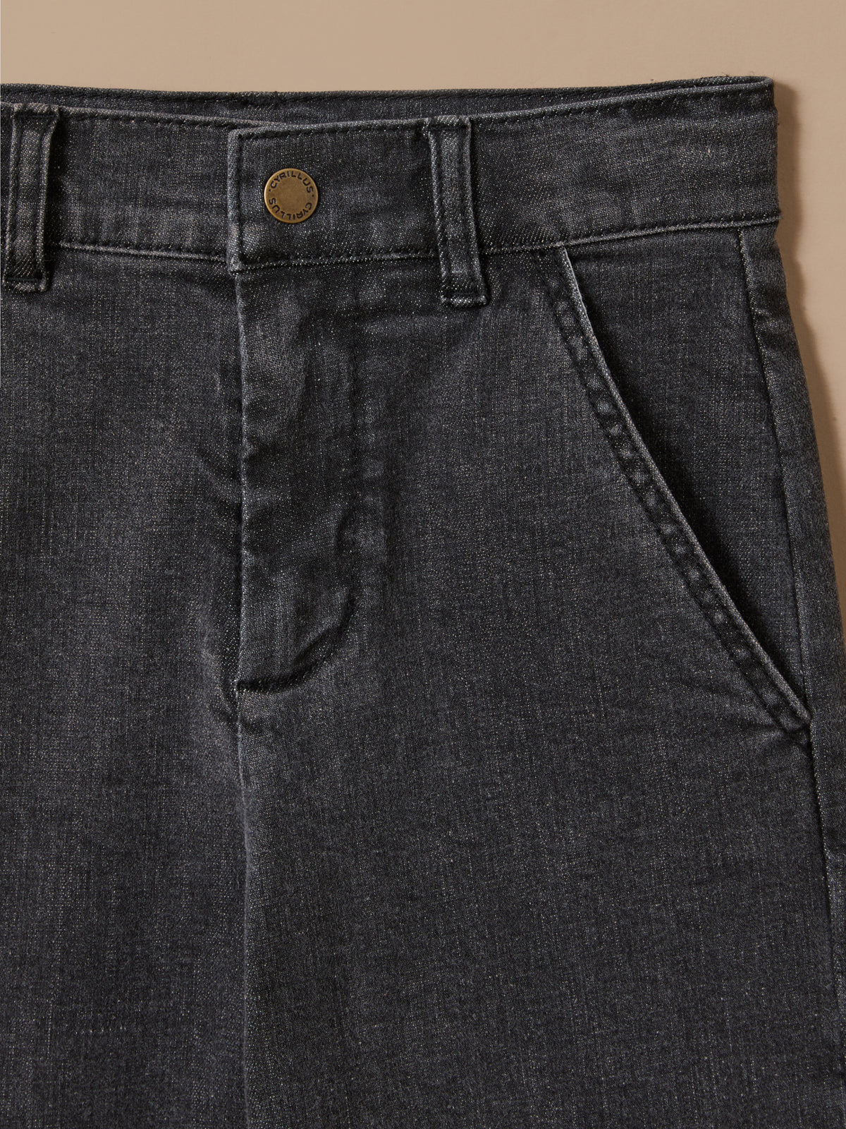 Pantalon large en denim Fille