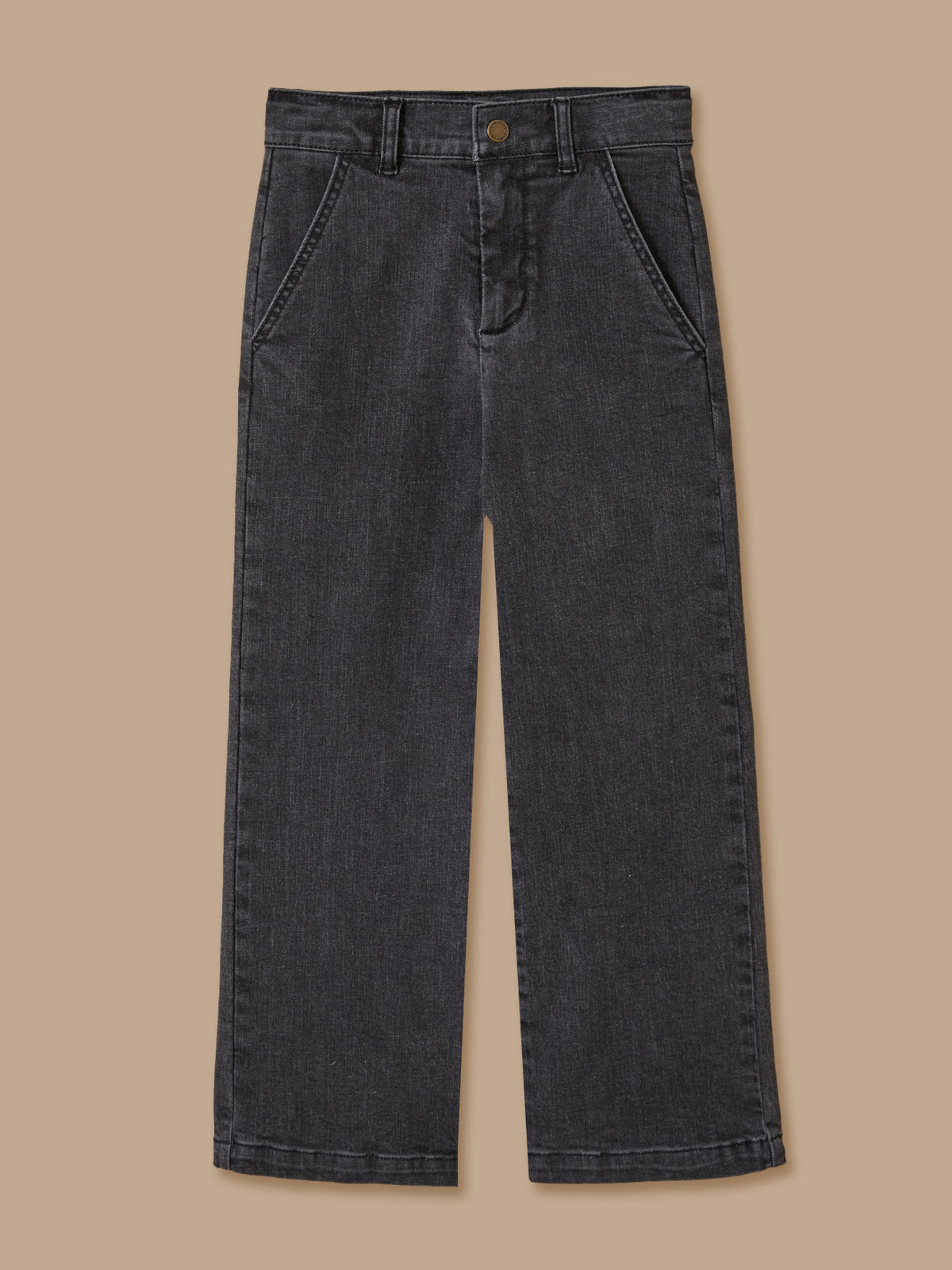 Pantalon large en denim Fille
