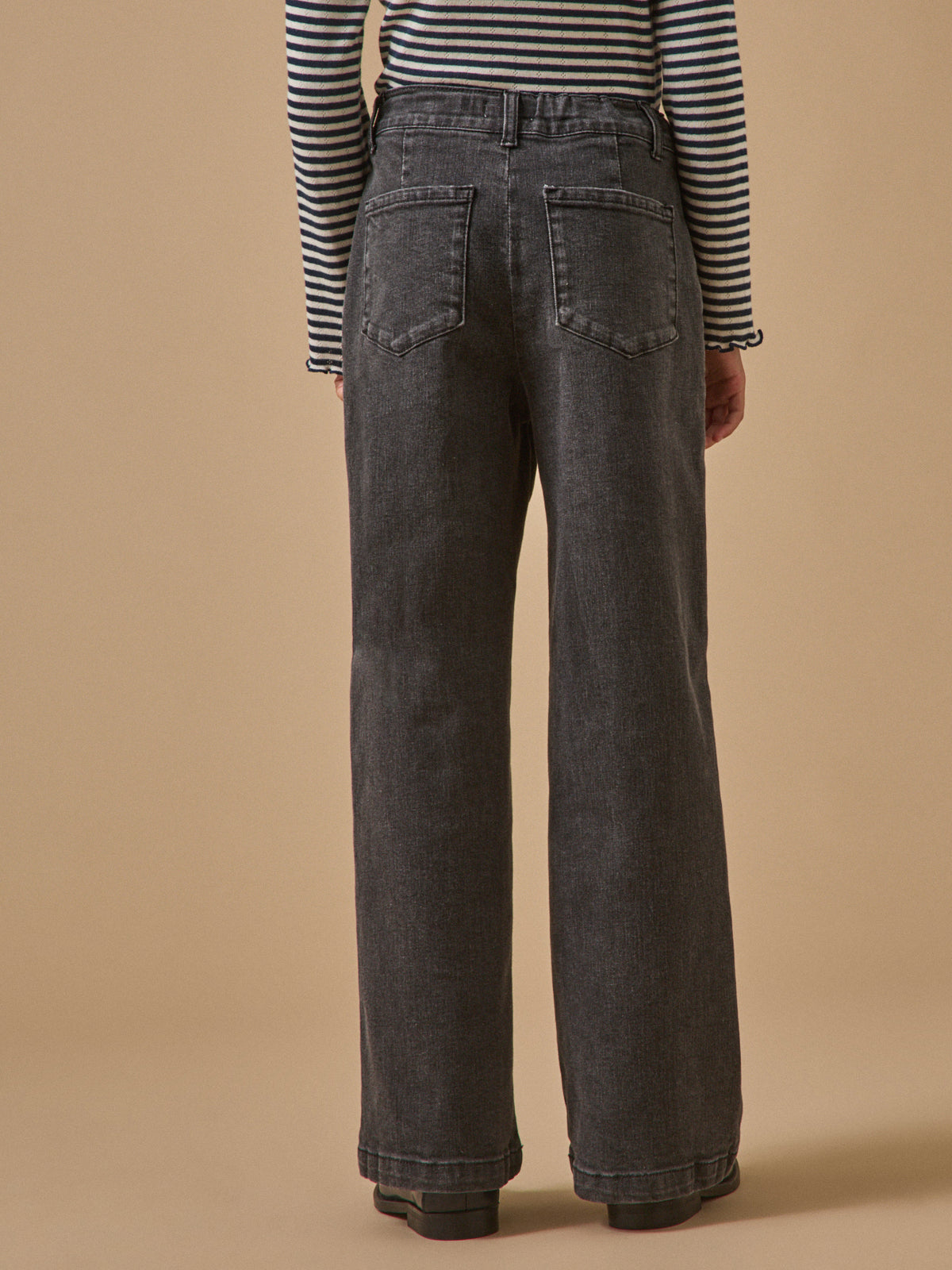 Pantalon large en denim Fille