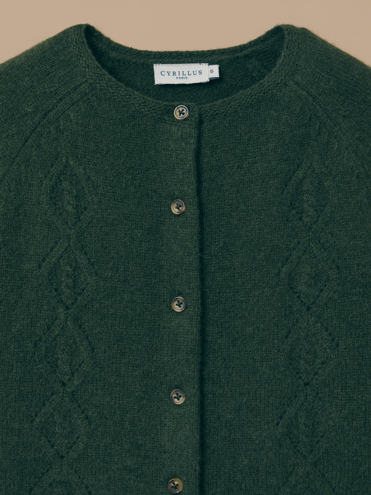 Girl's merino wool cardigan
