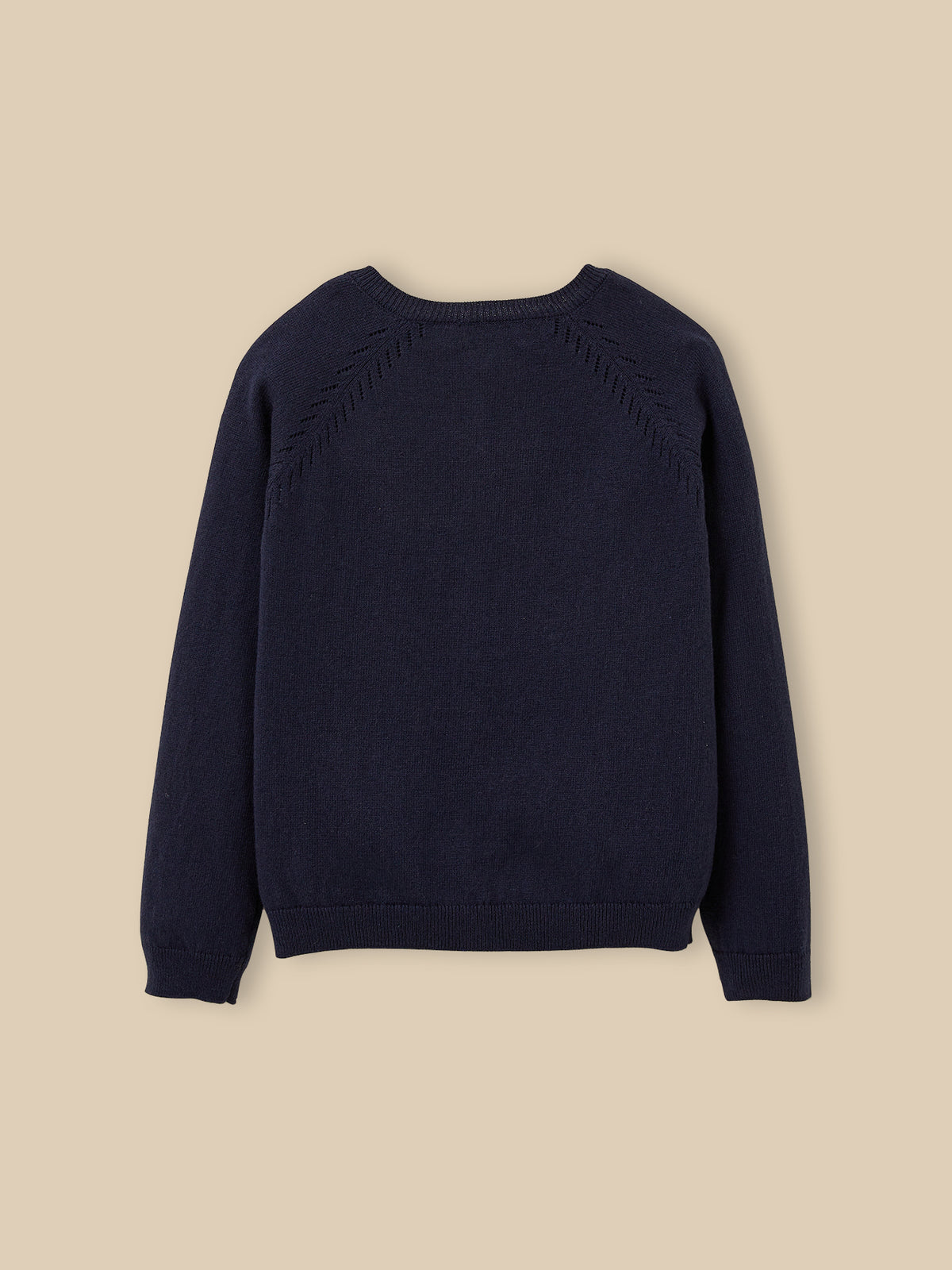 Girl's cotton and wool cardigan
