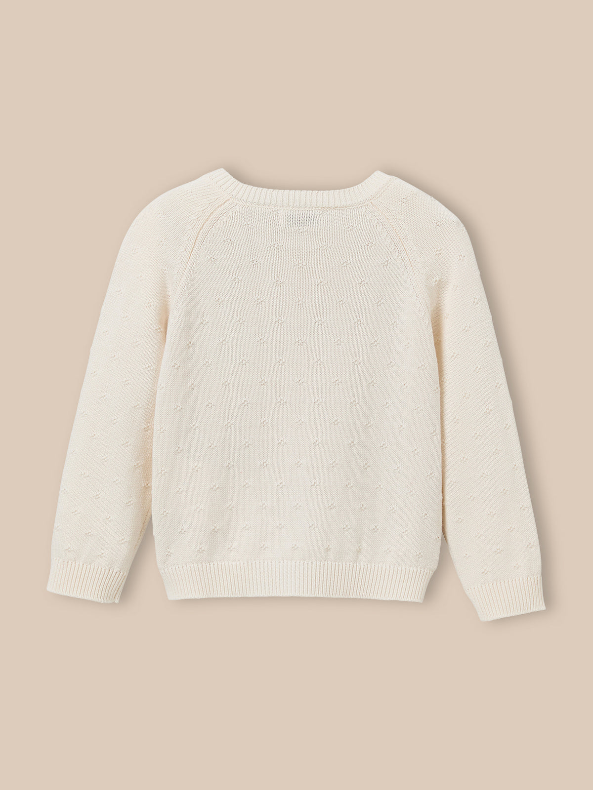 Girl's patterned knit cardigan