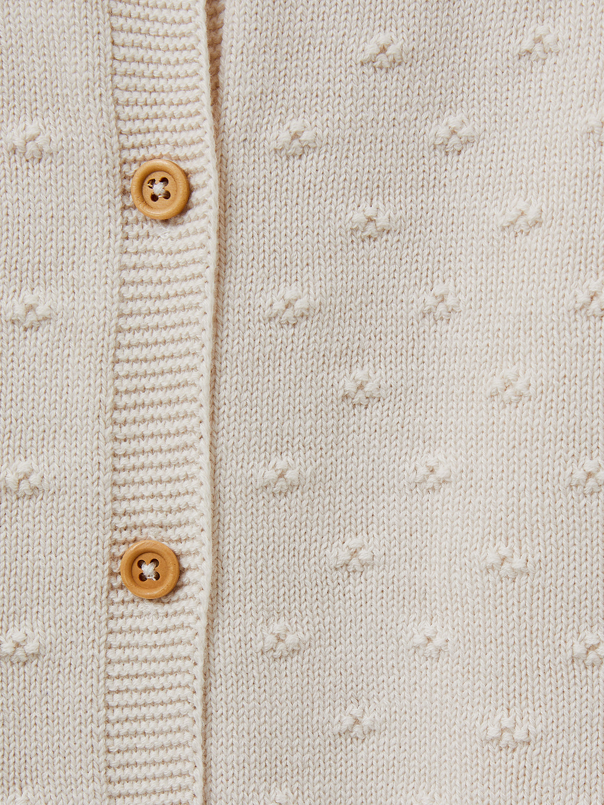 Girl's patterned knit cardigan
