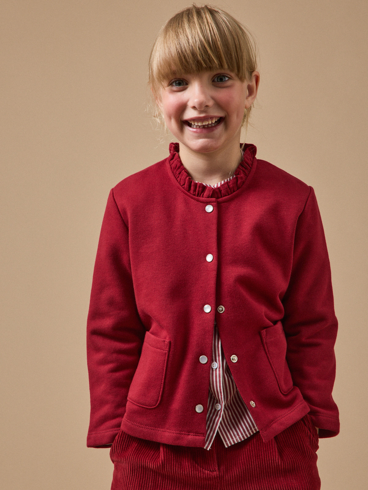 Gilet Fille en molleton - Coton biologique