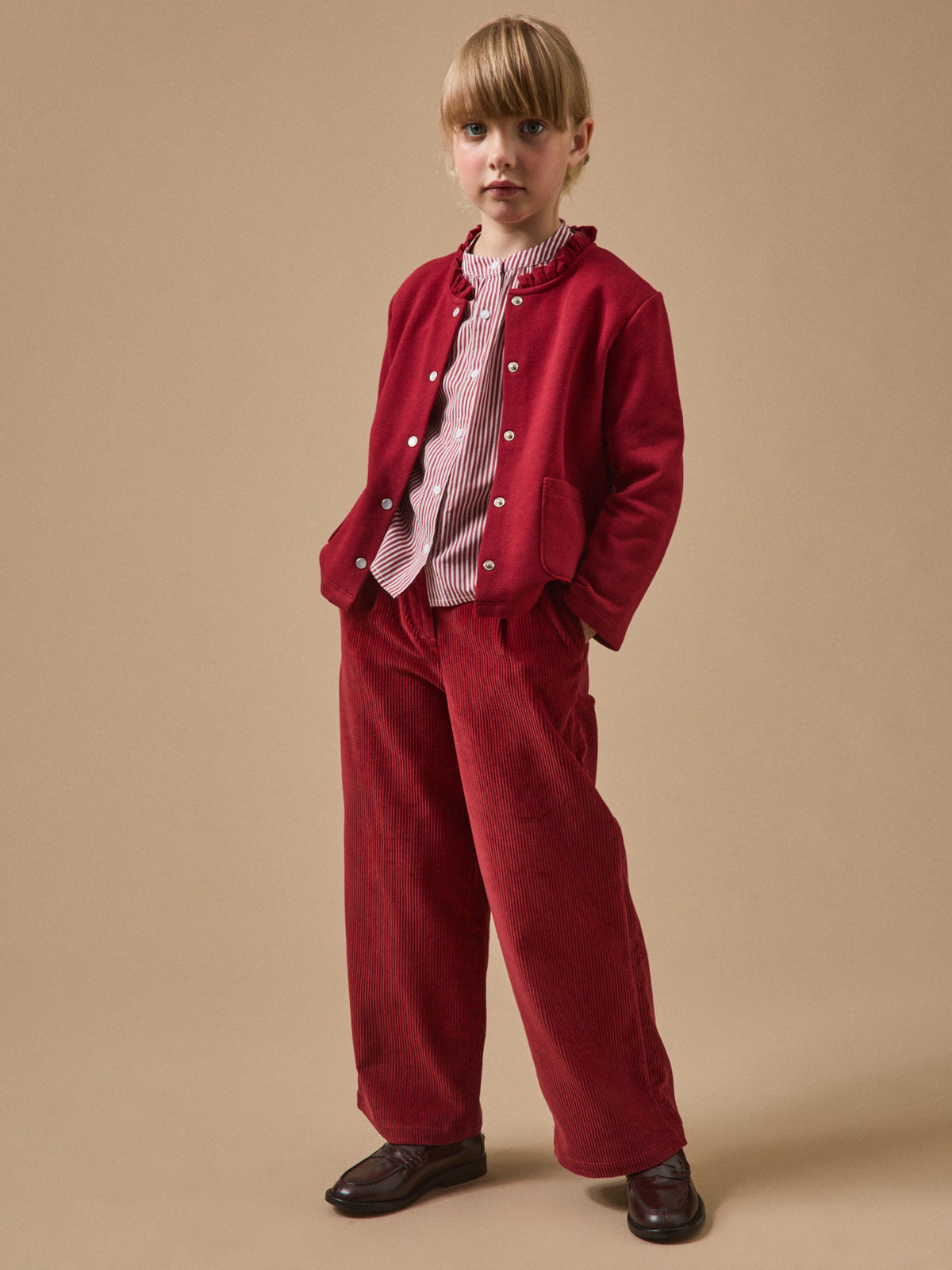 Gilet Fille en molleton - Coton biologique