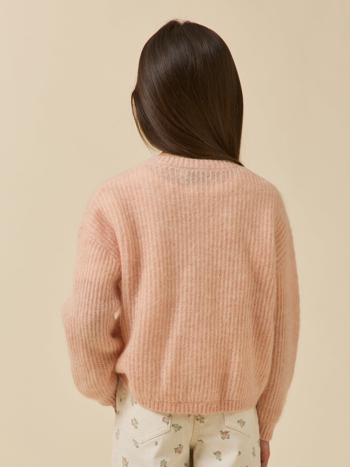 Cardigan Fille avec laine et mohair