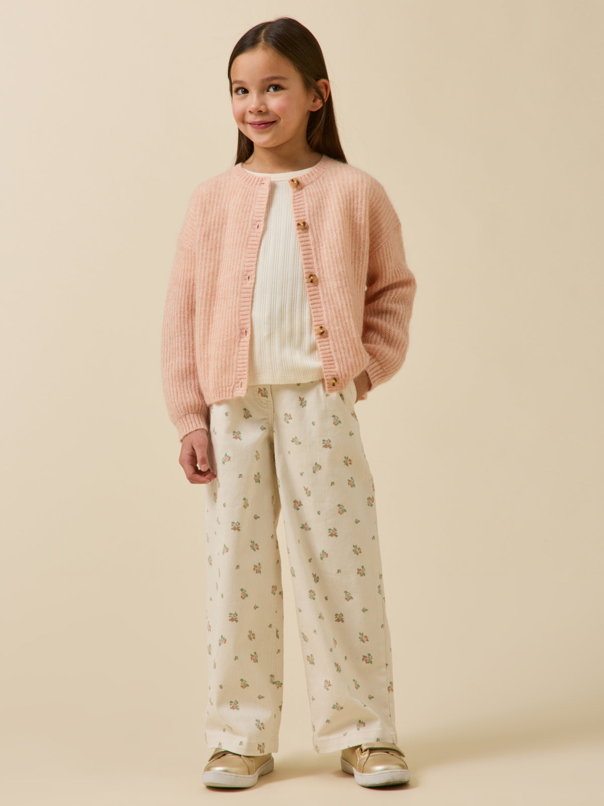 Cardigan Fille avec laine et mohair