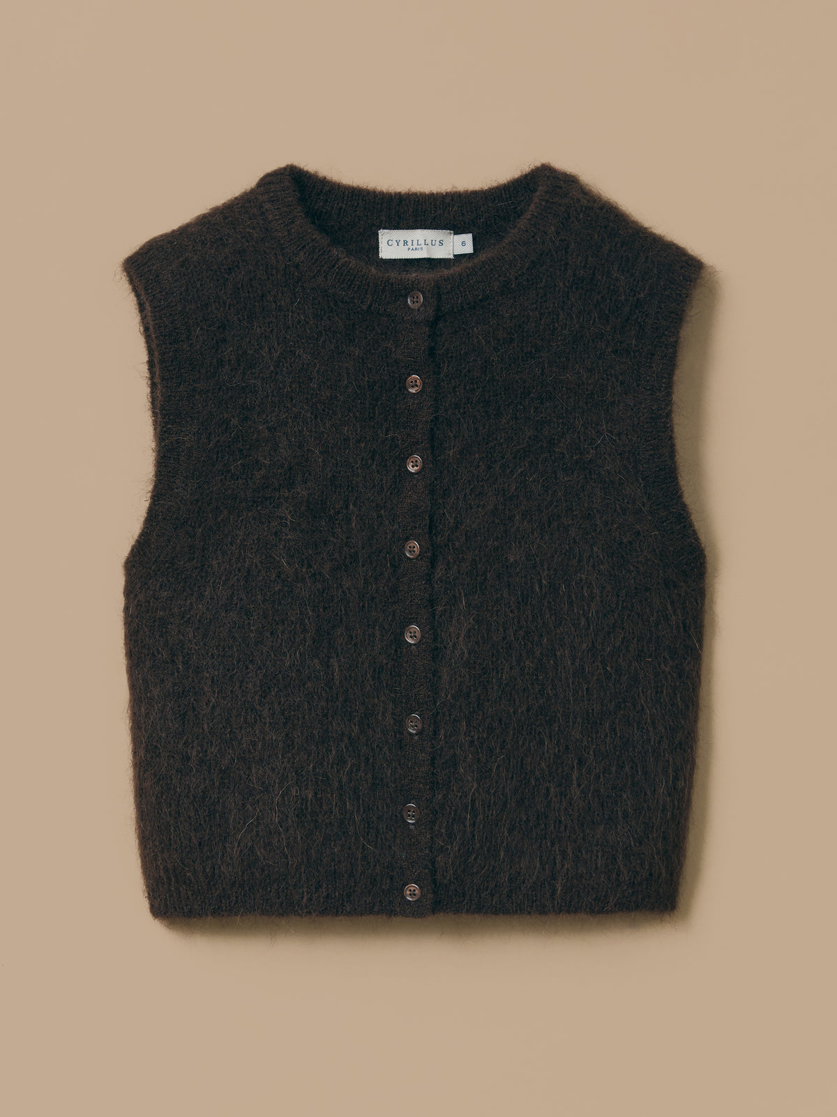 Girl's soft sleeveless cardigan
