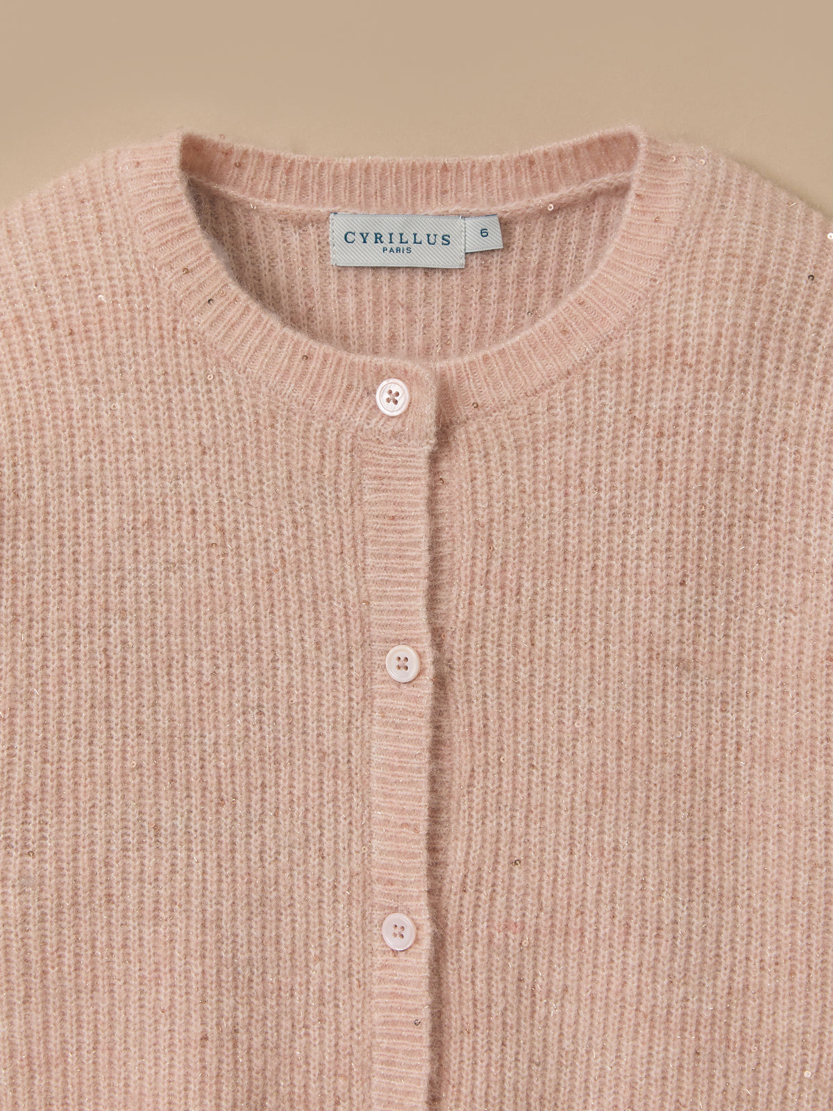Cardigan laine et mohair Fille