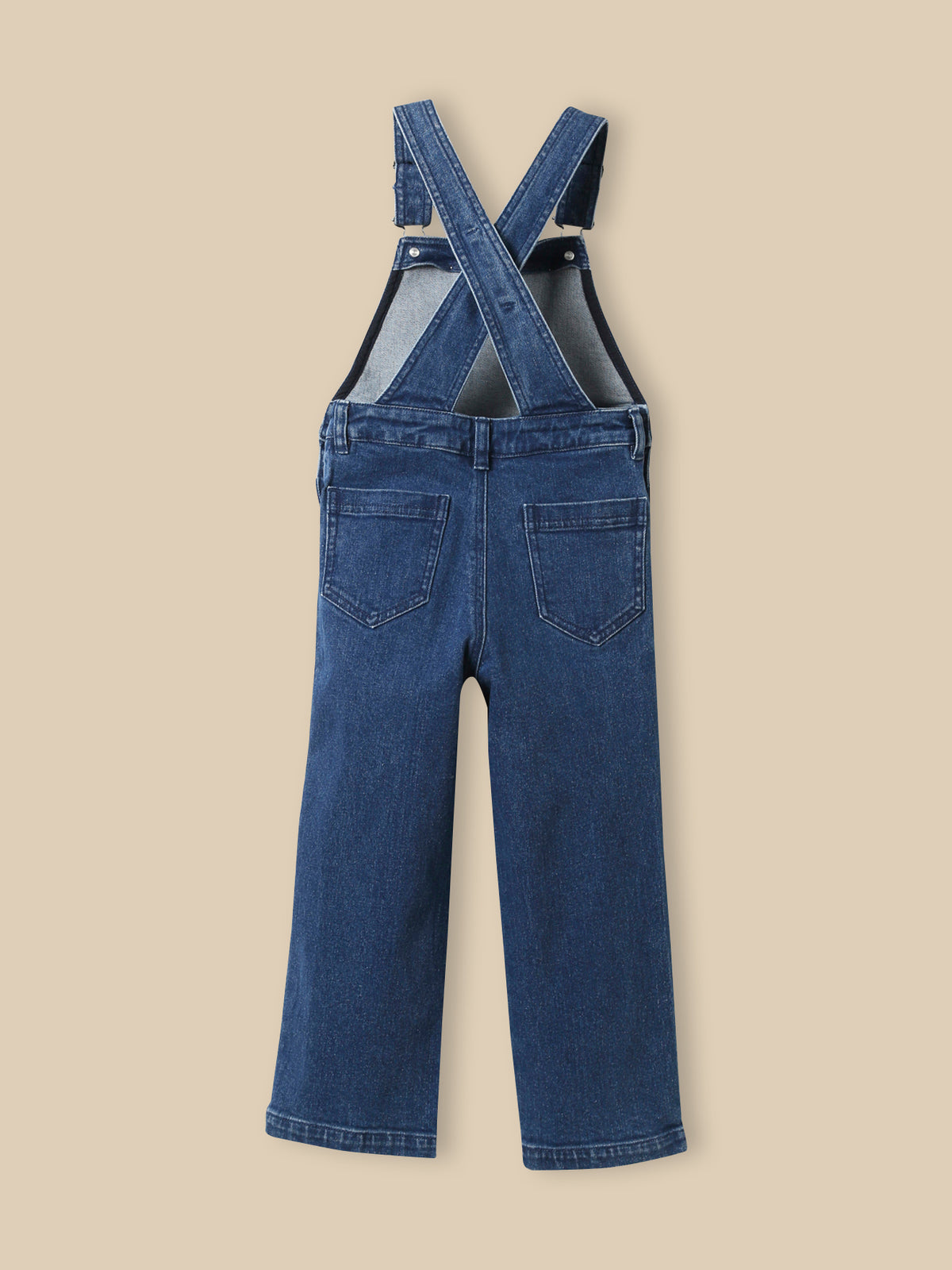 Girl's denim dungarees