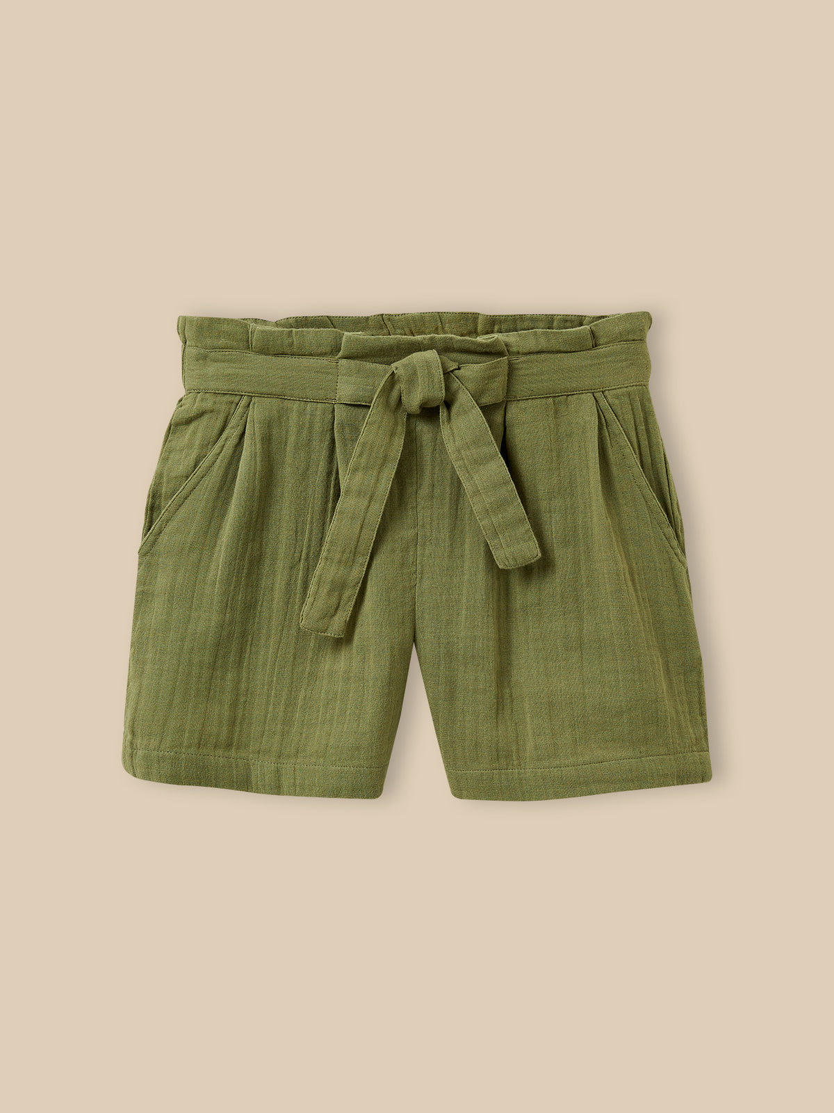 Short Fille en gaze de coton biologique