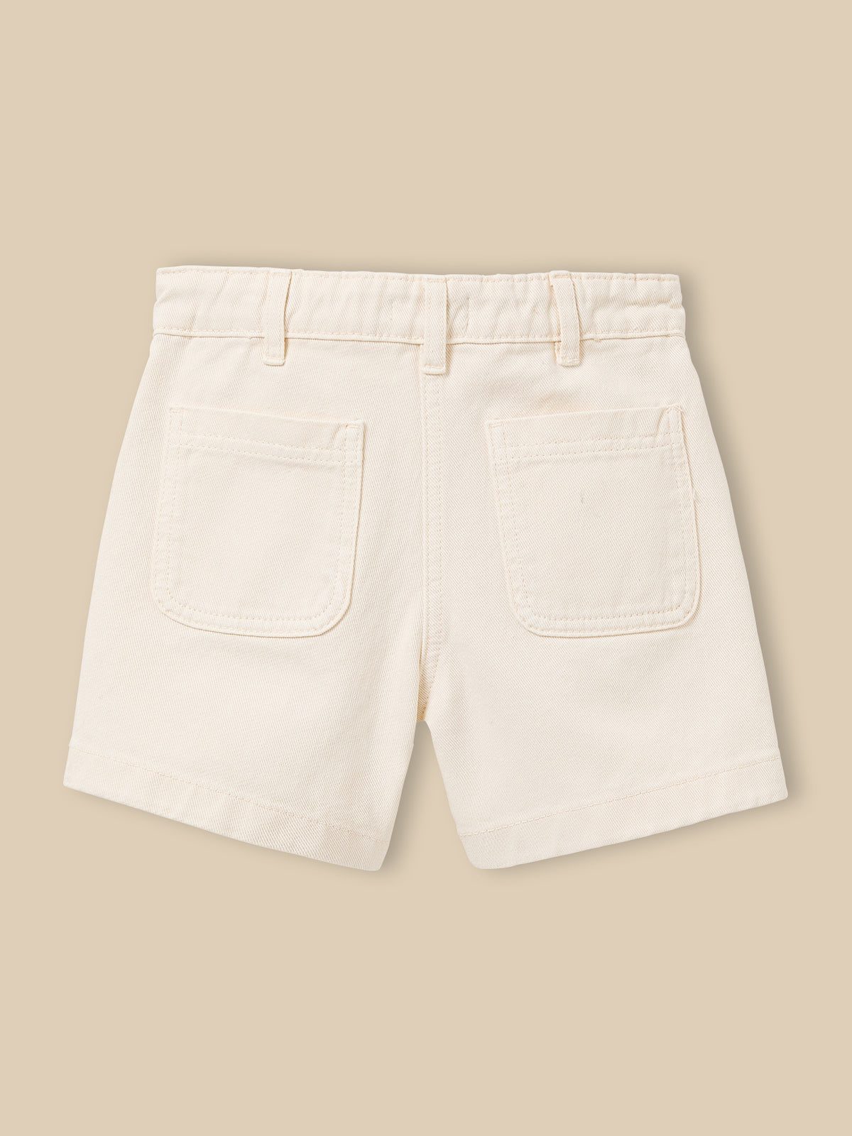 Short Fille denim couleur