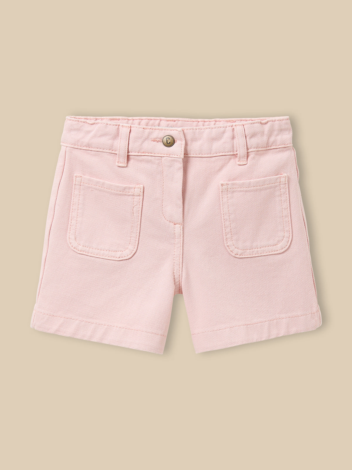 Girl's colored denim shorts