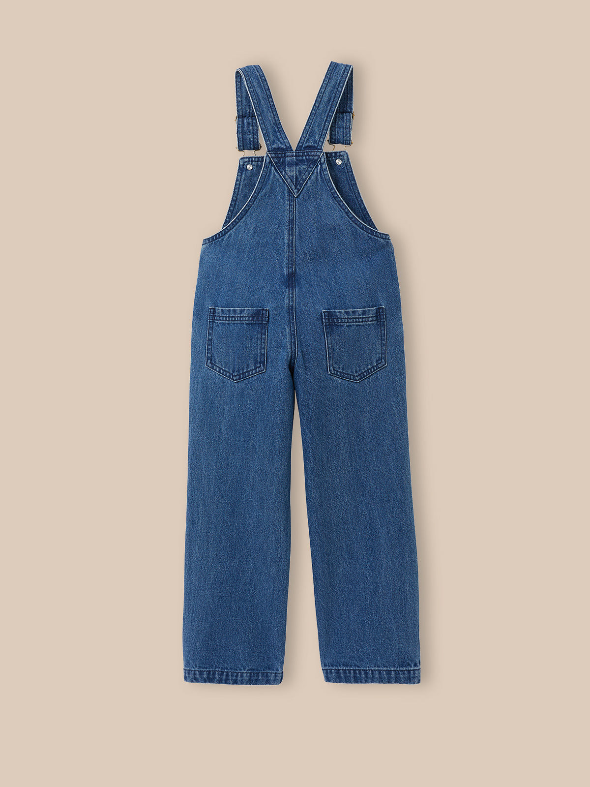 Girl's denim dungarees