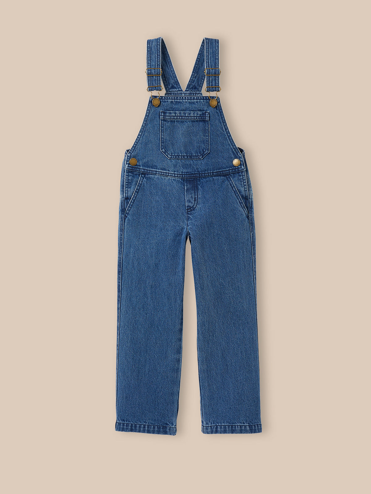 Girl's denim dungarees