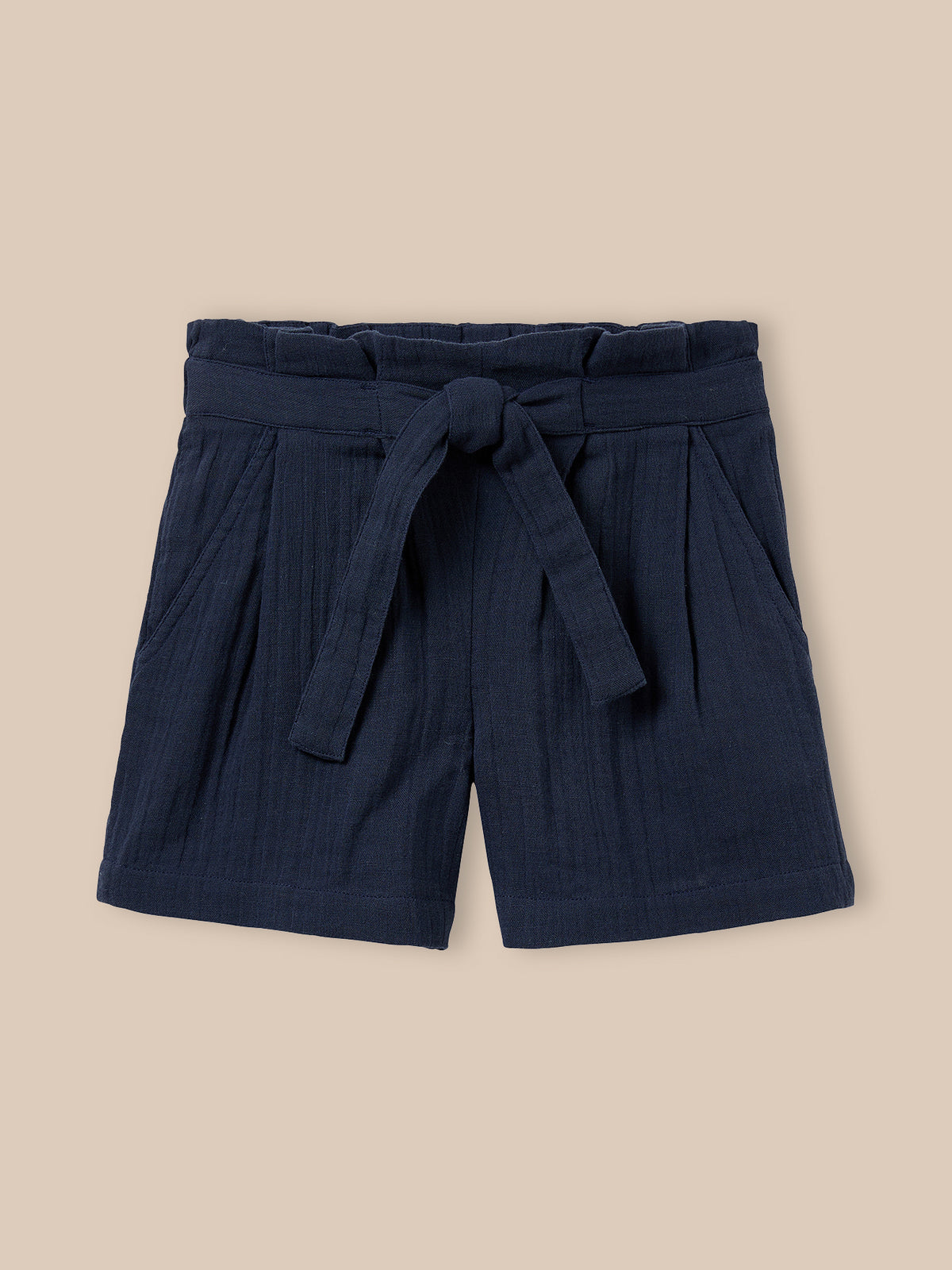 Girl's cotton gauze shorts - The Junior Collection