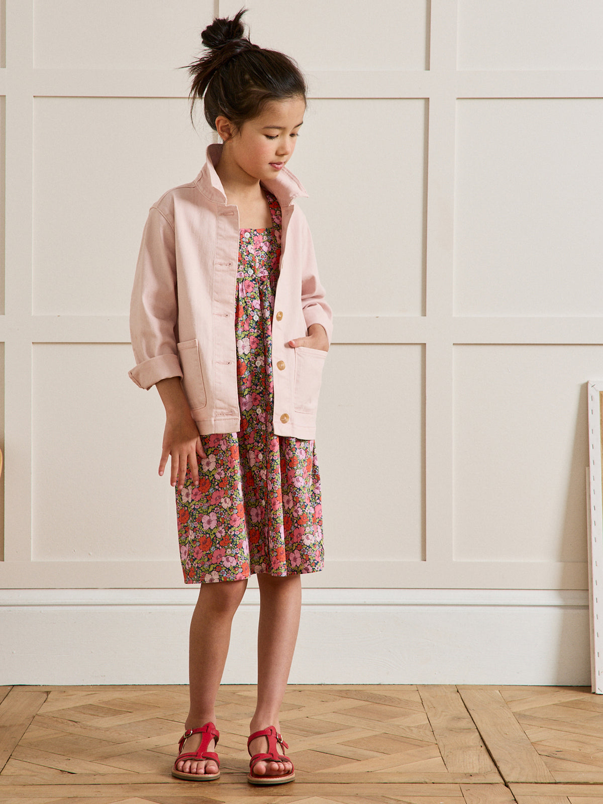 Robe Fille tissu Liberty Meadow Song