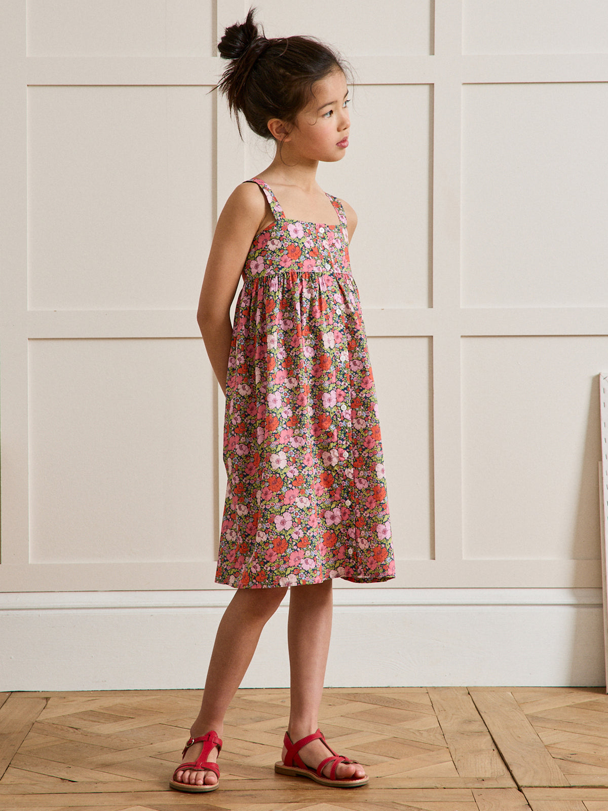 Robe Fille tissu Liberty Meadow Song