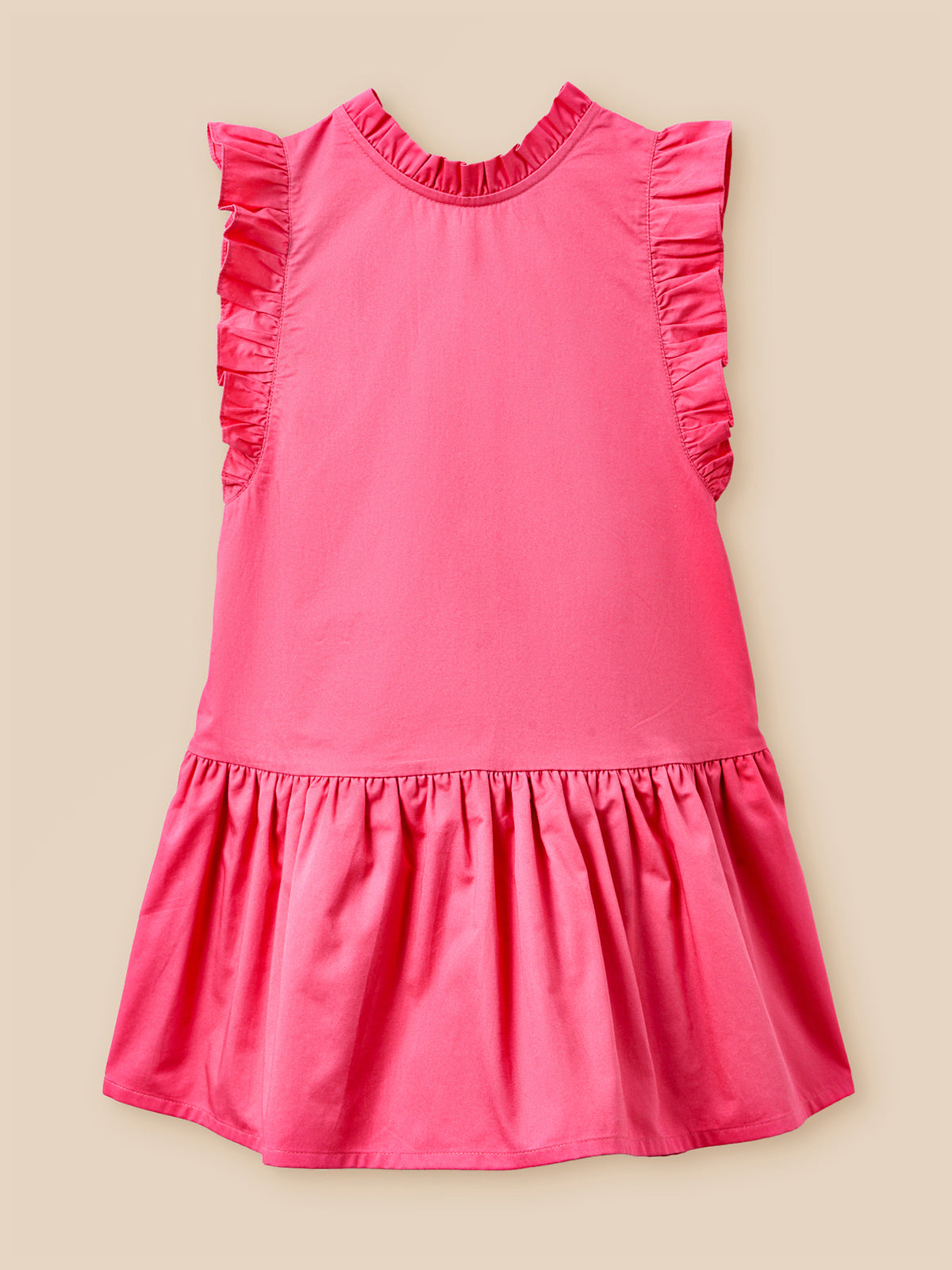 Girl's Charlotte satin cotton dress - The Couture Collection