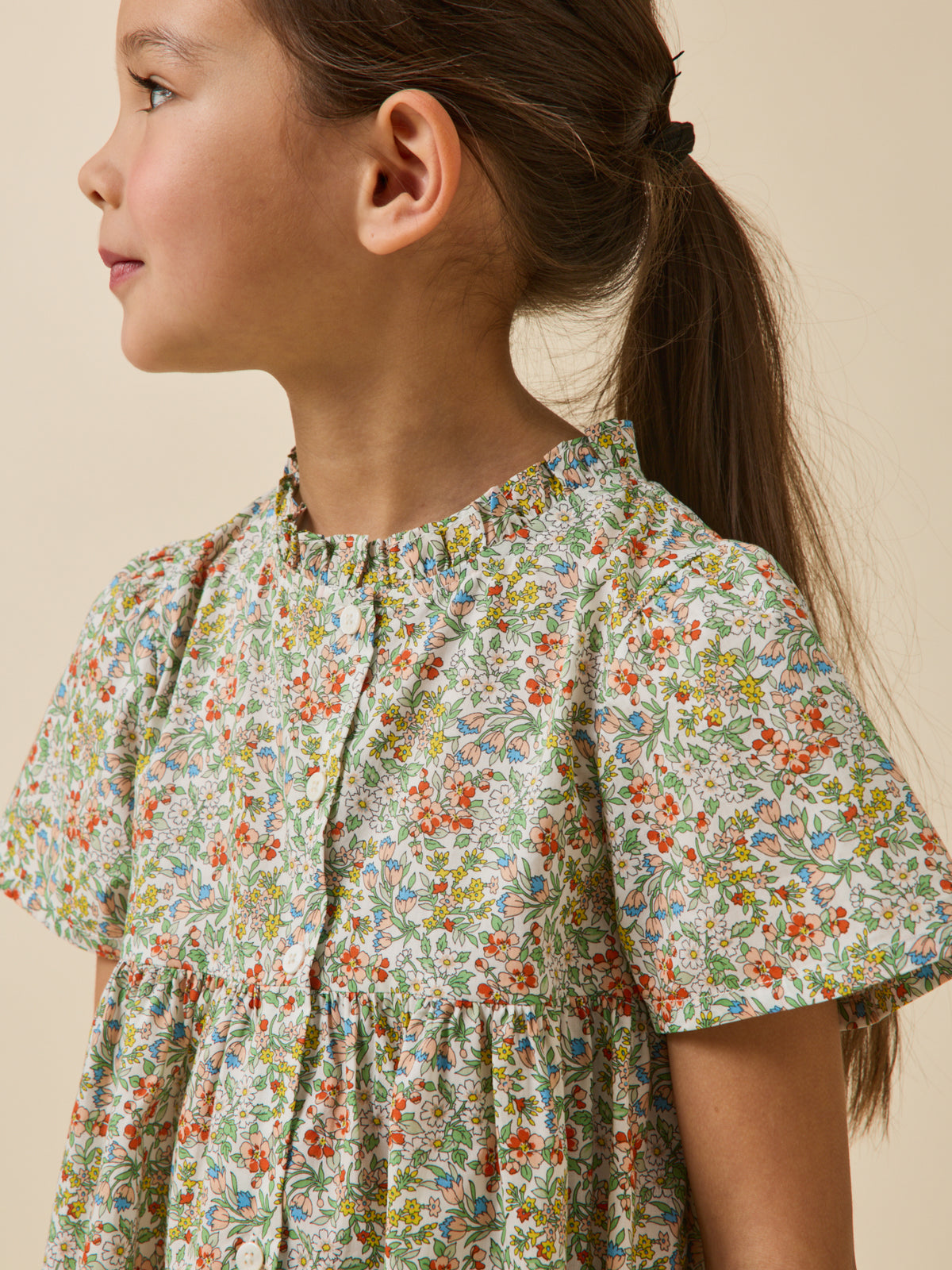 Robe en tissu Liberty Fille