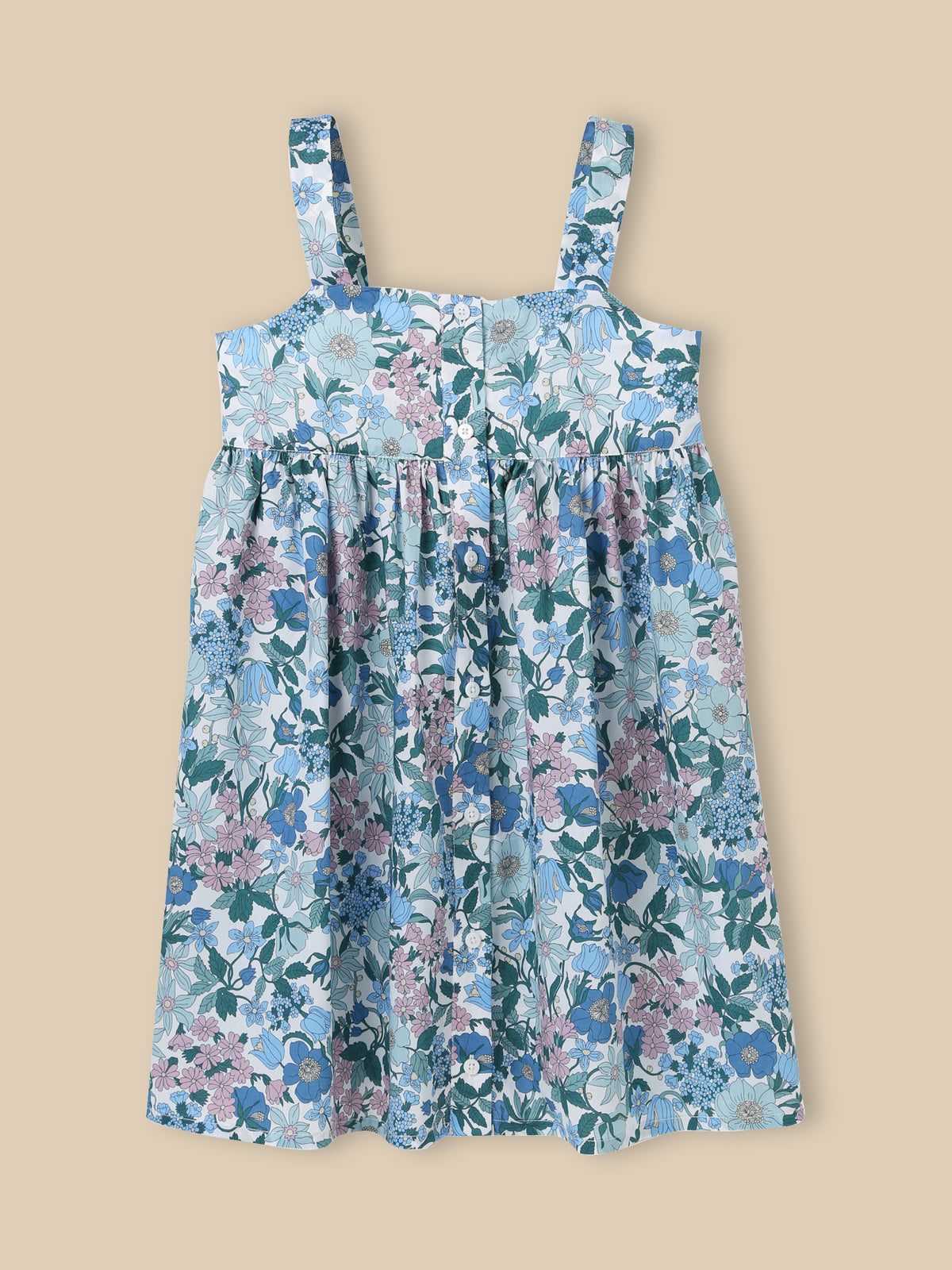 Girl's Clara Bell print dress made with Liberty fabric