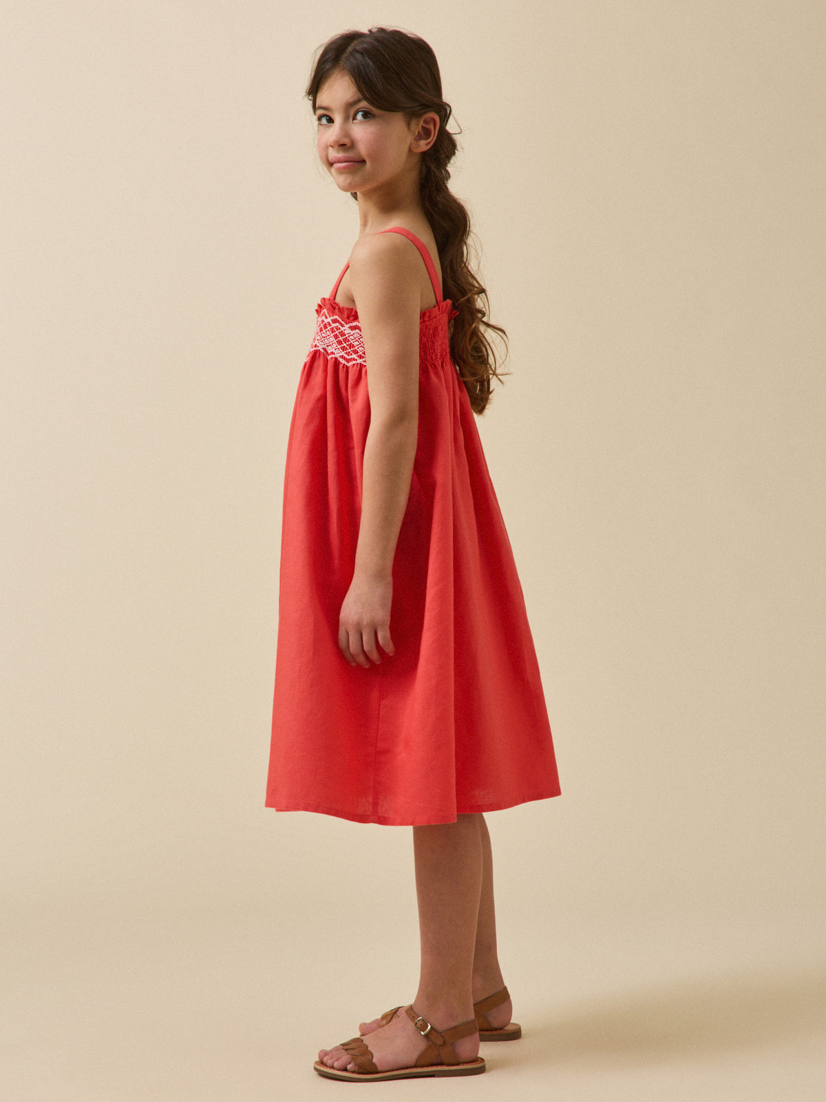 Girl's smocked dress