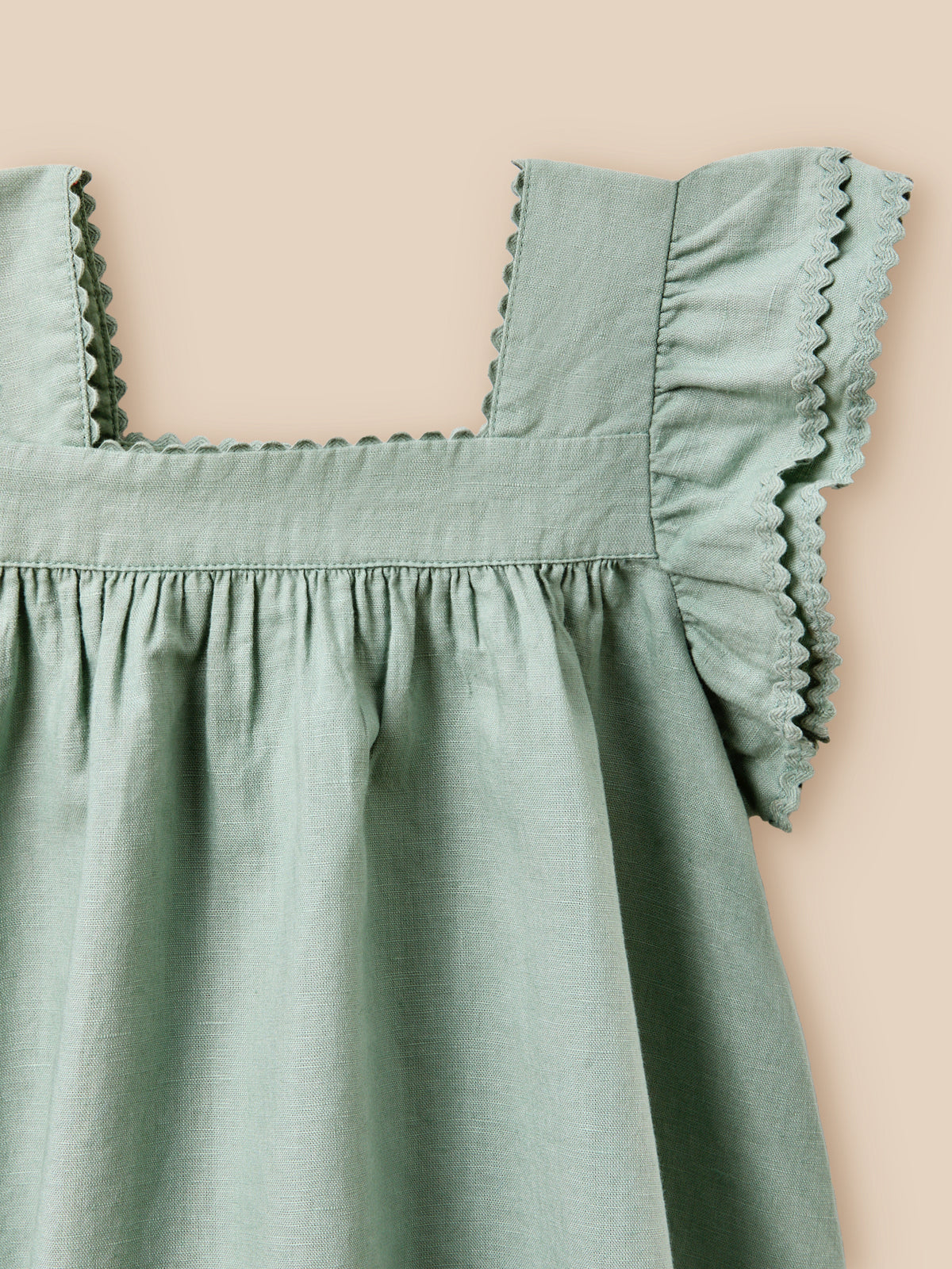 Girl's linen and cotton Clemence dress - Partywear and Bridal Collection