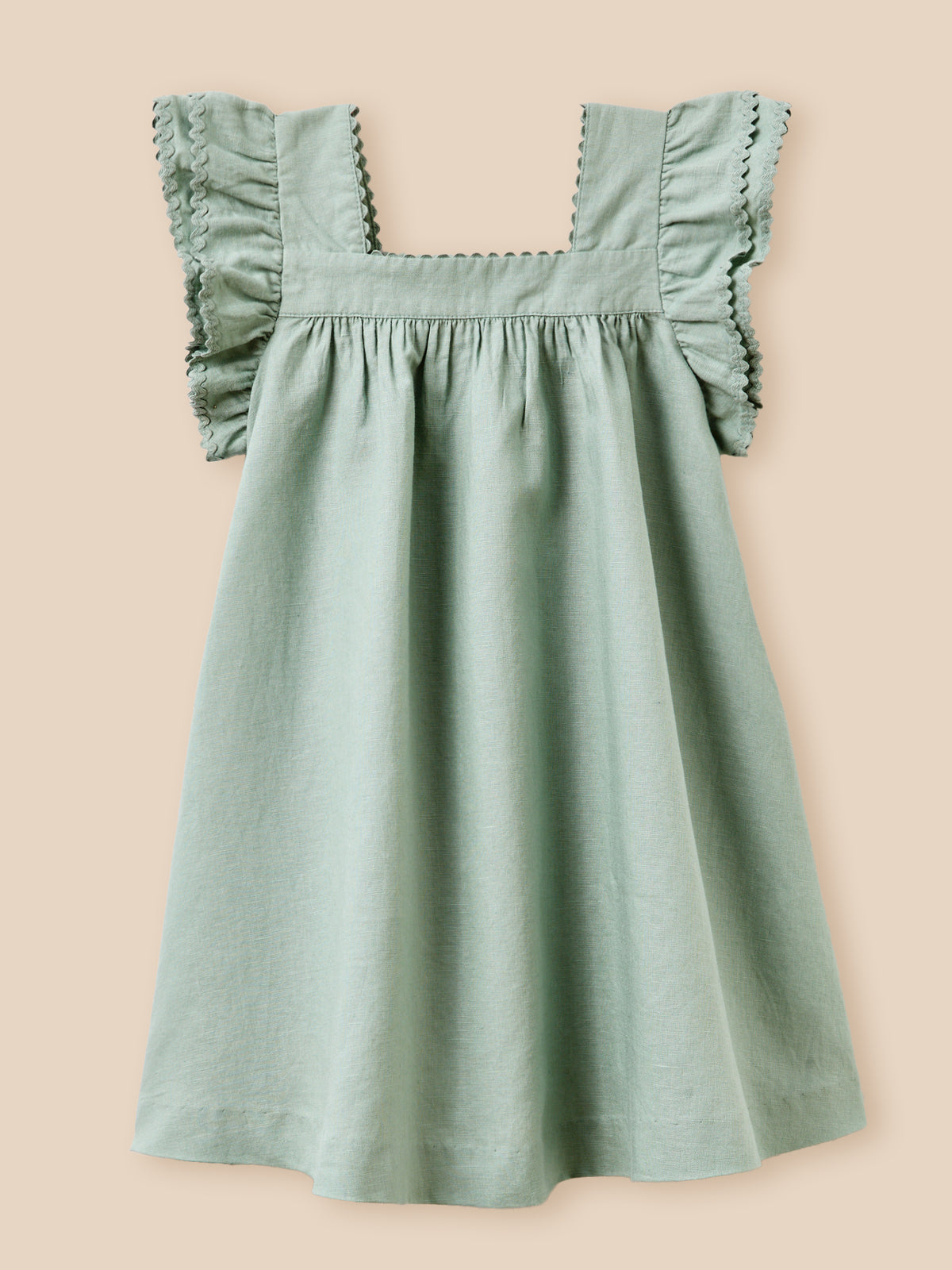Girl's linen and cotton Clemence dress - Partywear and Bridal Collection