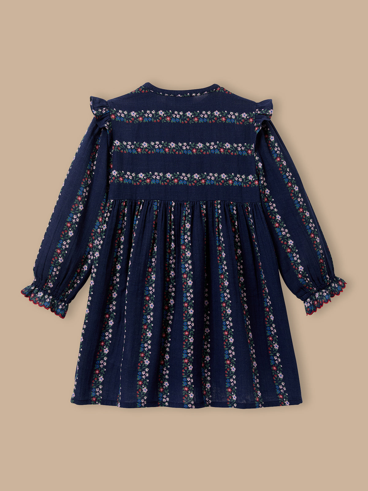 Girl's cotton cheesecloth dress