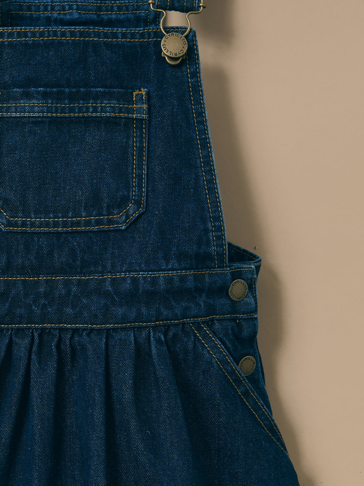 Robe salopette en denim Fille